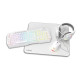 KROM - Krom Kenta 4 in 1 RGB Gaming Kit, Blanco - nxkromkentaspwh